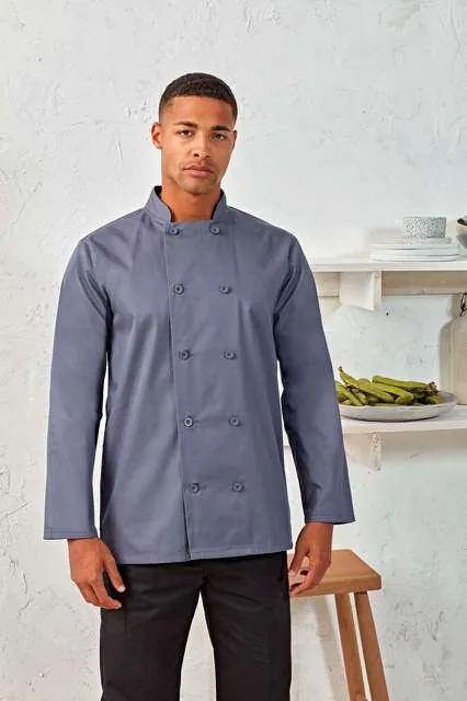 Tunică de bucătar Premier Chefs PR657 · 195 g/m², bumbac / poliester