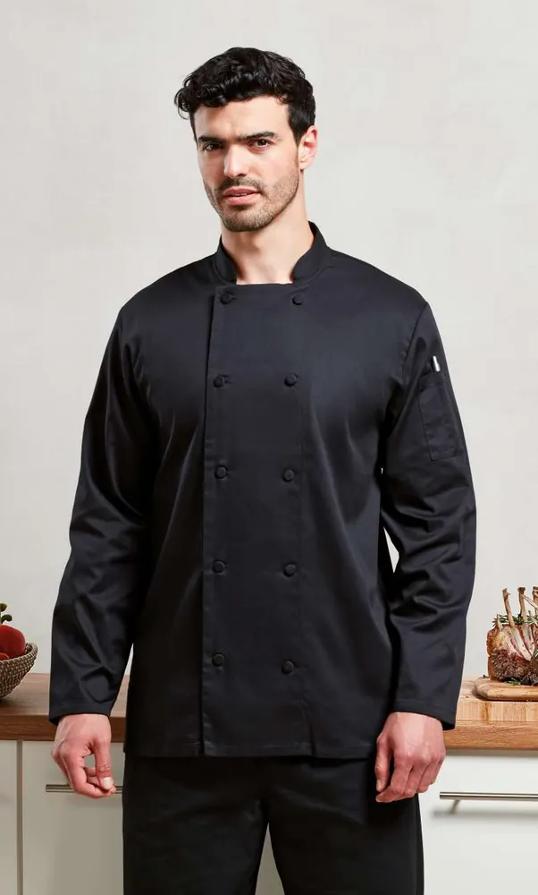 Tunică de bucătar Premier Chefs Coolchecker Mesh Back PR903 · 170 g/m², bumbac / poliester