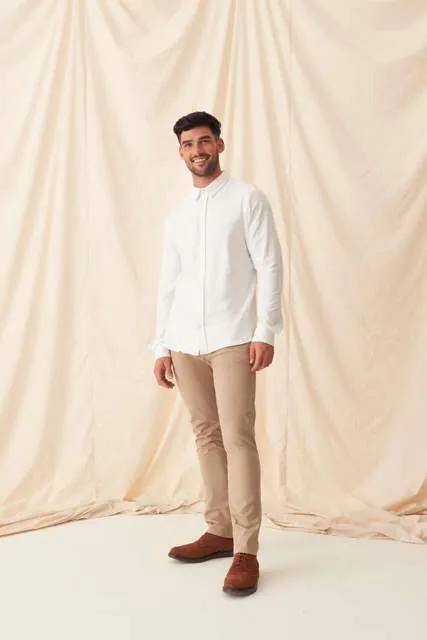 Cămașă bărbați So Denim Oscar Knitted SD042 · 190 g/m², bumbac / elastan