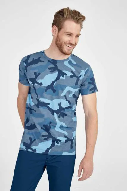 Tricou bărbați SOL'S Camo SO01188 · 150 g/m², bumbac