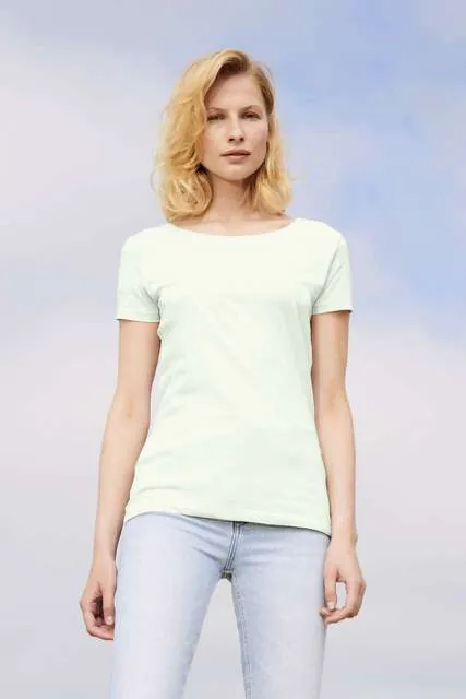 Tricou pentru dama, din jerseu, cu decolteu rotund - Sol'S Martin Women