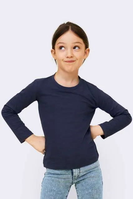 Tricou cu mânecă lungă copii SOL'S Imperial LSL SO02947 · 190 g/m², bumbac