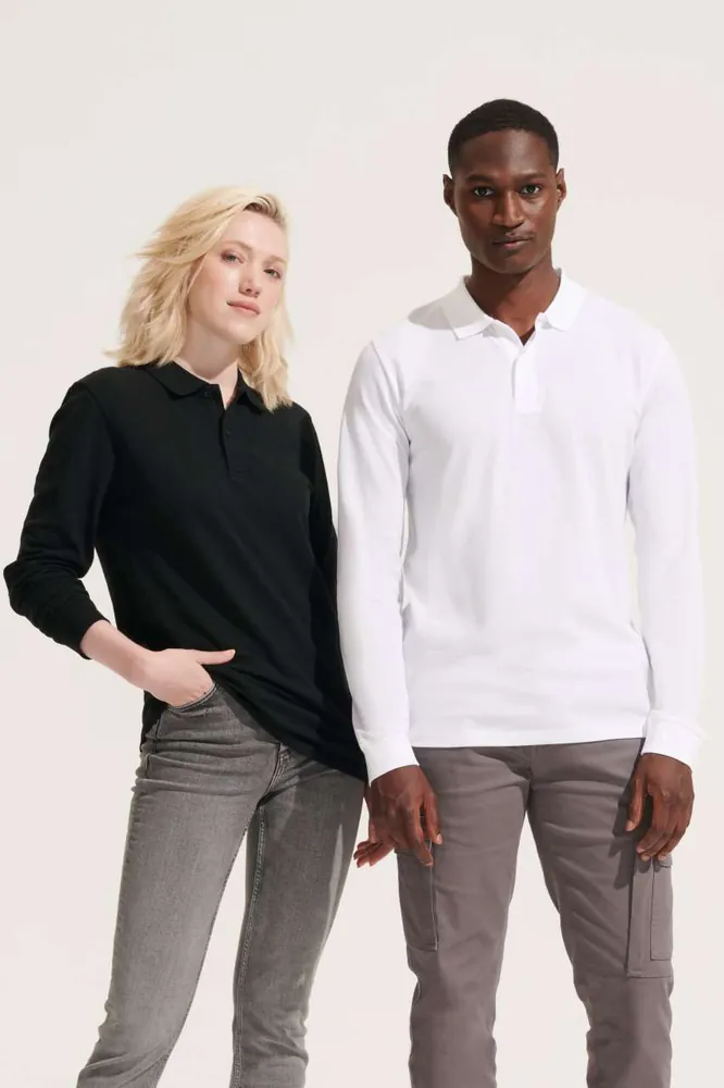 Tricou polo cu mânecă lungă SOL'S Planet LSL SO04241 · 210 g/m², bumbac / bumbac organic