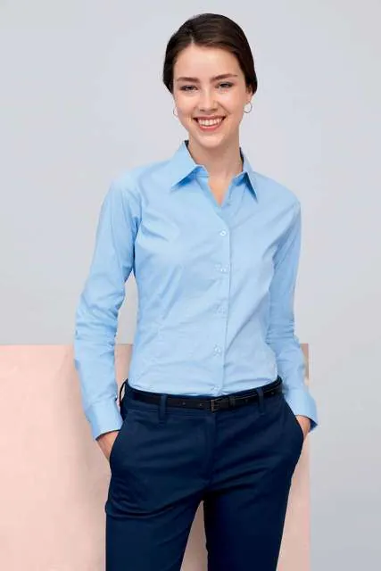 Cămașă damă SOL'S Eden SO17015 · 140 g/m², bumbac / elastan