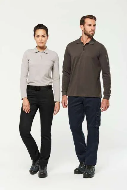 Tricou polo cu mânecă lungă bărbați Designed To Work WK276 · 200 g/m², bumbac / poliester